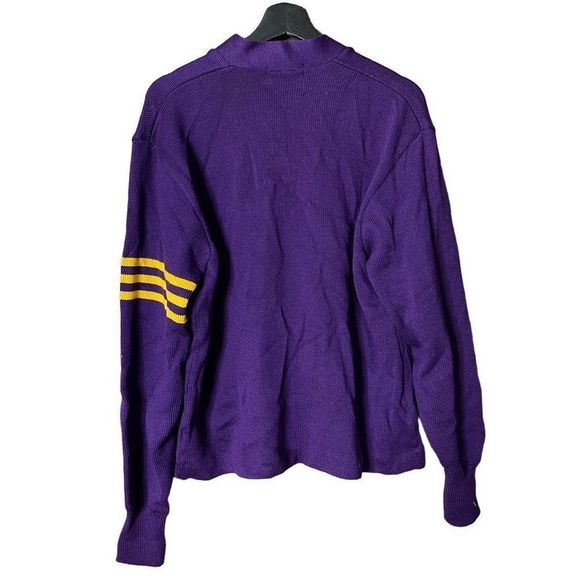 VTG Skookum Letterman Wool Cardigan 44 - Picture 2 of 3